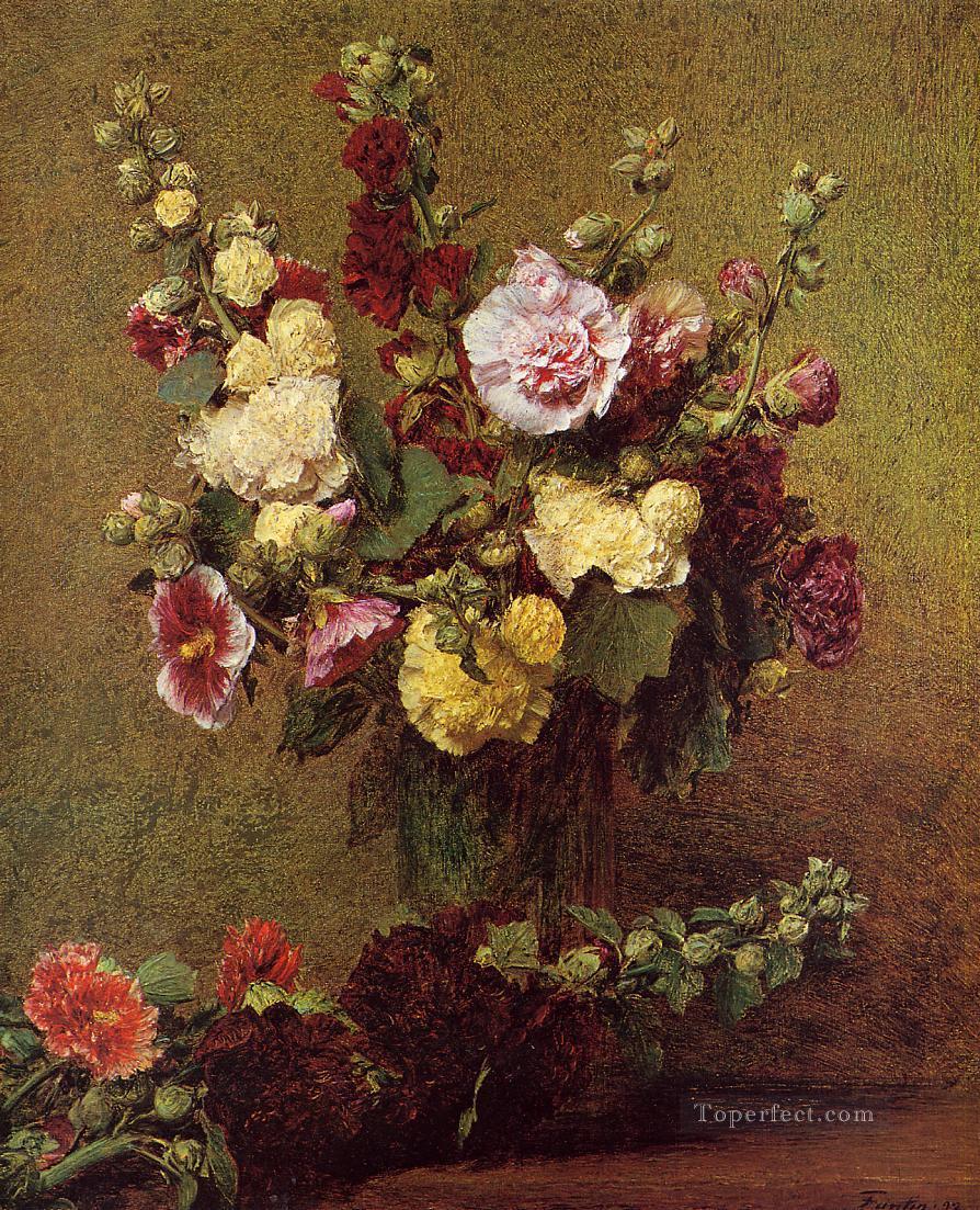 ヒイラギの花の画家 アンリ・ファンタン・ラトゥール油絵